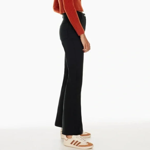 Aritzia Wilfred Free Twostep Flare Leg High Waisted Jeans Black Women’s Size 6 - Picture 2 of 13